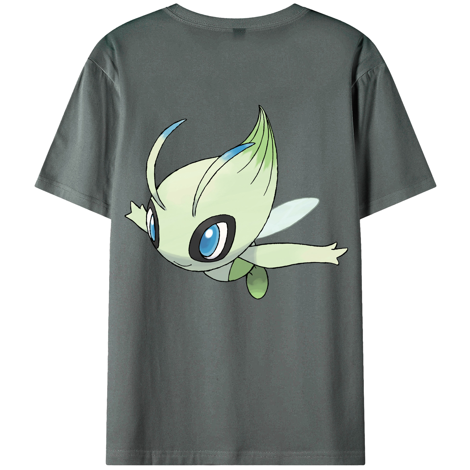 （画像用） ポケットモンスター Pokémon 綿100％ メンズ半袖Tシャツ（バックプリント） 通気性
